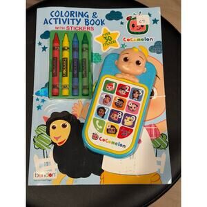 Cocomelon Coloring & Activity Book w Stickers, Crayons & Sound‎ Toy Kids Gift